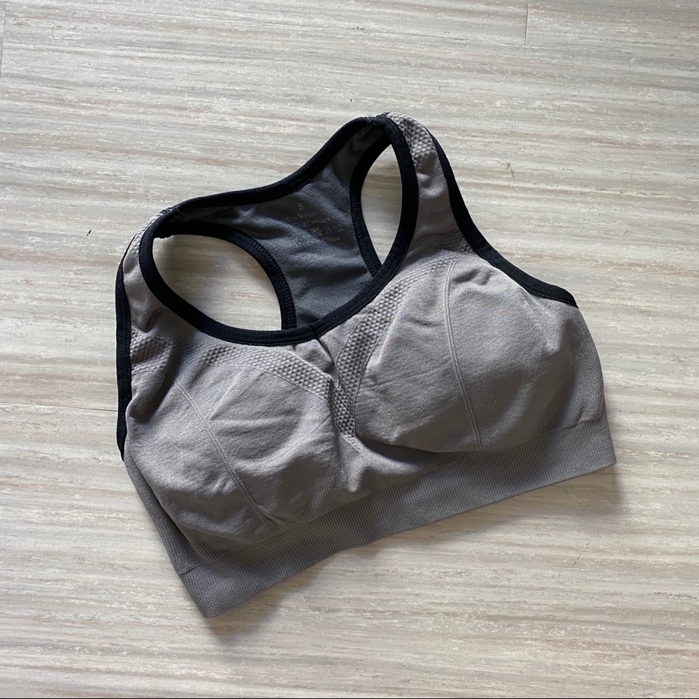 Gray Sports Bra